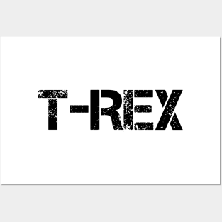 'T-REX' Typography Design Posters and Art